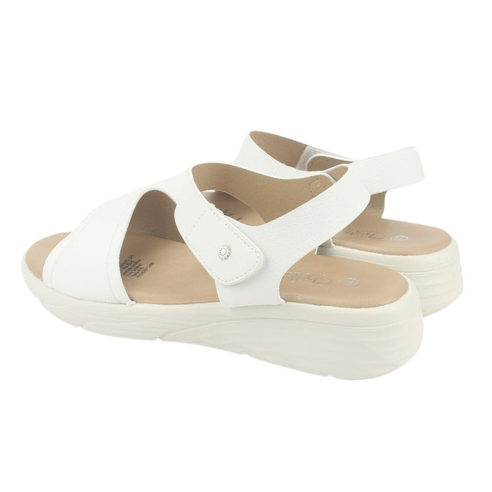 Sandalia Chalada Mujer Beni-11 Blanco Casual Sandalias Taco Chalada