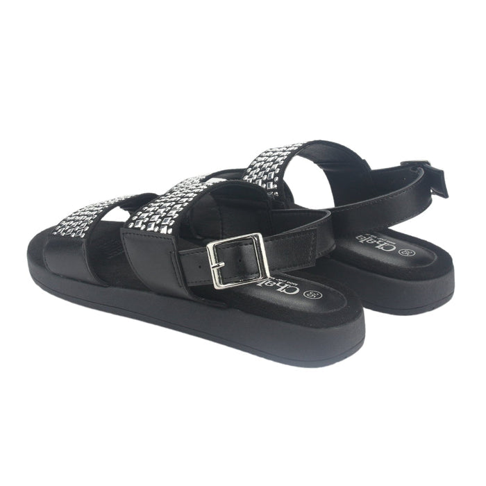 Sandalia Chalada Mujer Bira-1 Negro Casual Sandalias Chalada