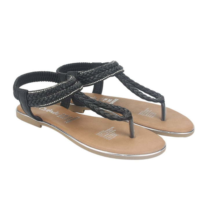 Sandalia Chalada Mujer Call-25 Negro Plana Sandalias Chalada