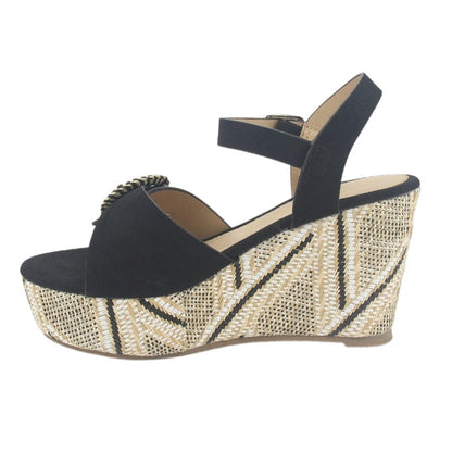 Sandalia Chalada Mujer Como-50 Negro Plataforma Sandalias Chalada