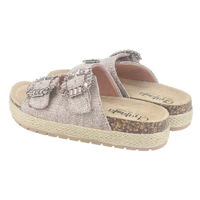 Sandalia Chalada Mujer Dalva-1 Rosado Casual Sandalias Taco Chalada