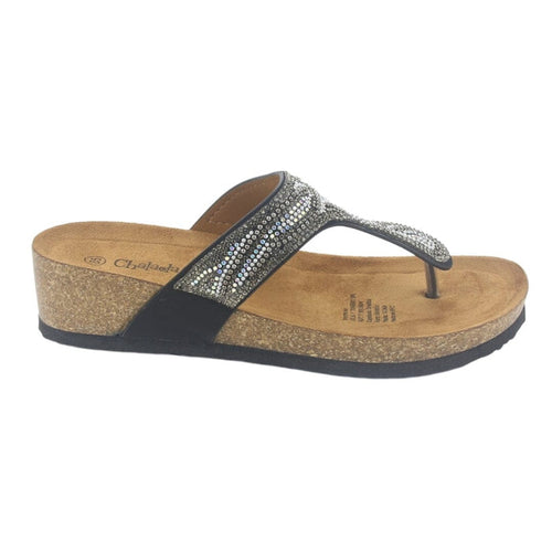 Sandalia Chalada Mujer Fifo-2 Negro Casual Sandalias Chalada