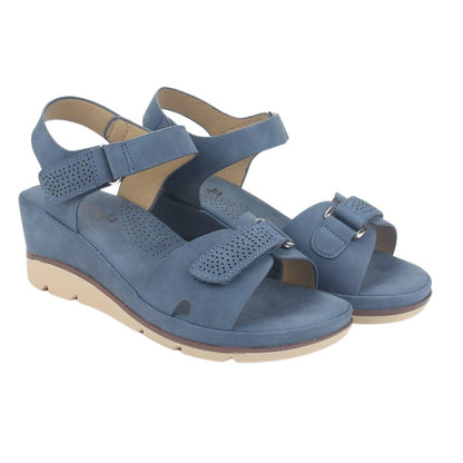 Sandalia Chalada Mujer Flick-1 Azul Plataforma Sandalias Chalada