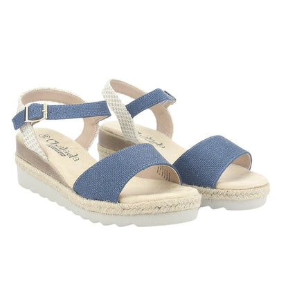 Sandalia Chalada Mujer Garda-1 Azul Casual Sandalias Chalada