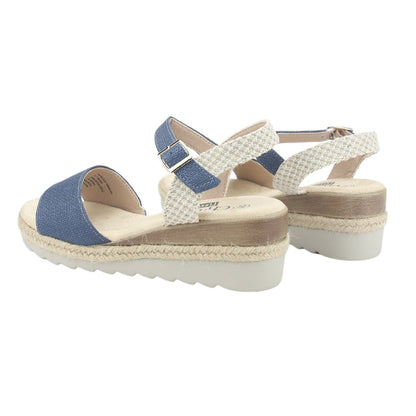 Sandalia Chalada Mujer Garda-1 Azul Casual Sandalias Chalada