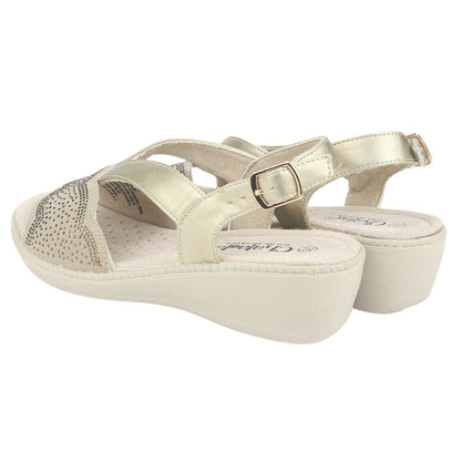 Sandalia Chalada Mujer Lupe-81 Beige Casual Sandalias Chalada