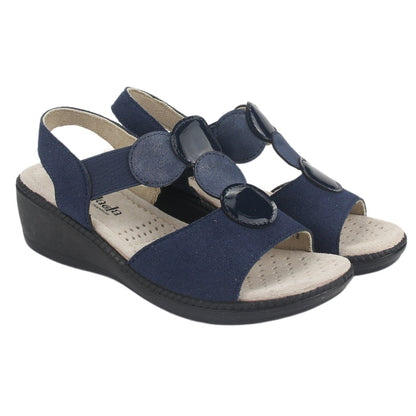 Sandalia Chalada Mujer Lupe-82 Azul Casual Sandalias Chalada