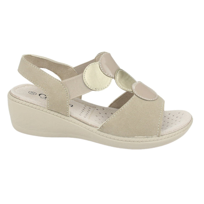 Sandalia Chalada Mujer Lupe-82 Beige Casual Sandalias Chalada