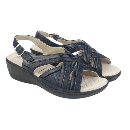 Sandalia Chalada Mujer Lupe-83 Azul Casual Sandalias Chalada