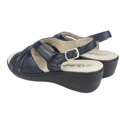 Sandalia Chalada Mujer Lupe-83 Azul Casual Sandalias Chalada