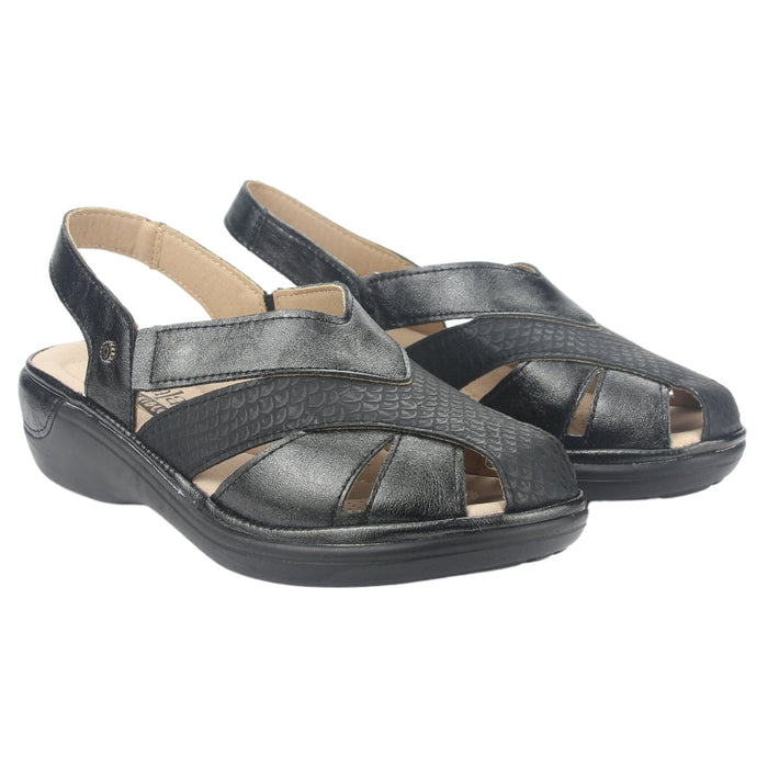 Sandalia Chalada Mujer Mestico-1 Negro Casual Sandalias Chalada