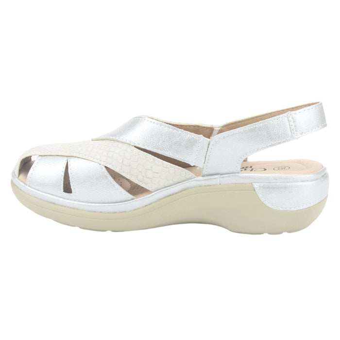 Sandalia Chalada Mujer Mestico-1 Plateado Casual Sandalias Chalada