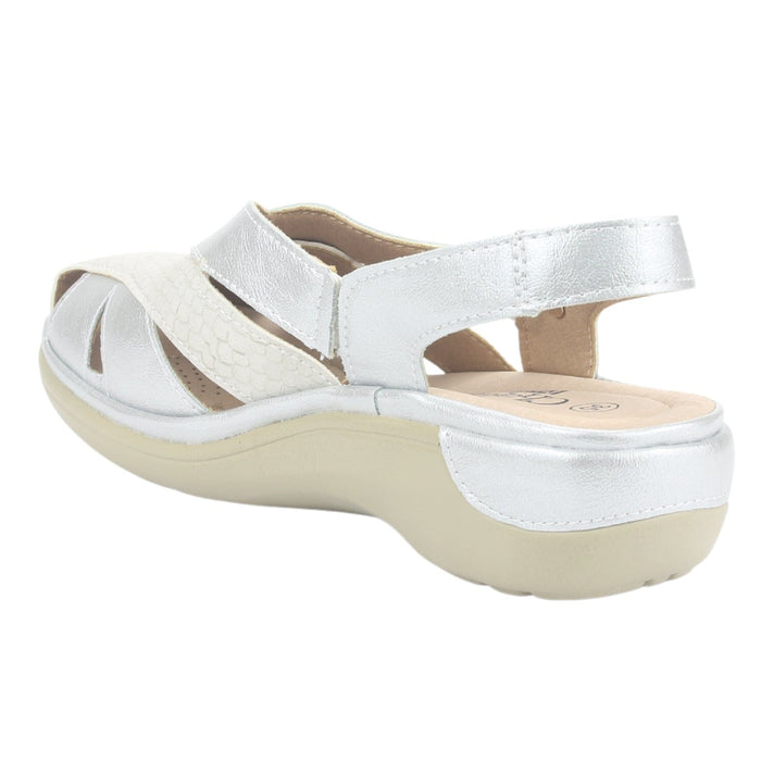 Sandalia Chalada Mujer Mestico-1 Plateado Casual Sandalias Chalada