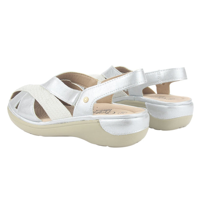 Sandalia Chalada Mujer Mestico-1 Plateado Casual Sandalias Chalada