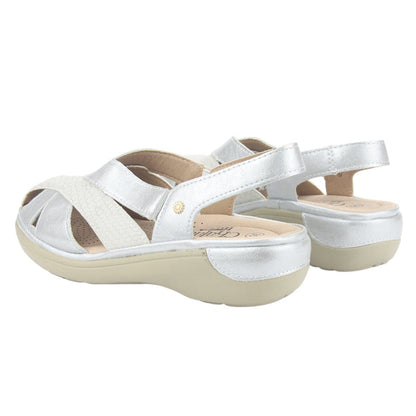 Sandalia Chalada Mujer Mestico-1 Plateado Casual Sandalias Chalada