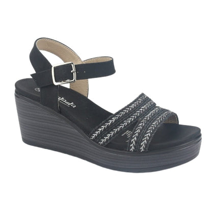 Sandalia Chalada Mujer Pady-2 Negro Plataforma Sandalias Chalada
