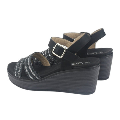 Sandalia Chalada Mujer Pady-2 Negro Plataforma Sandalias Chalada