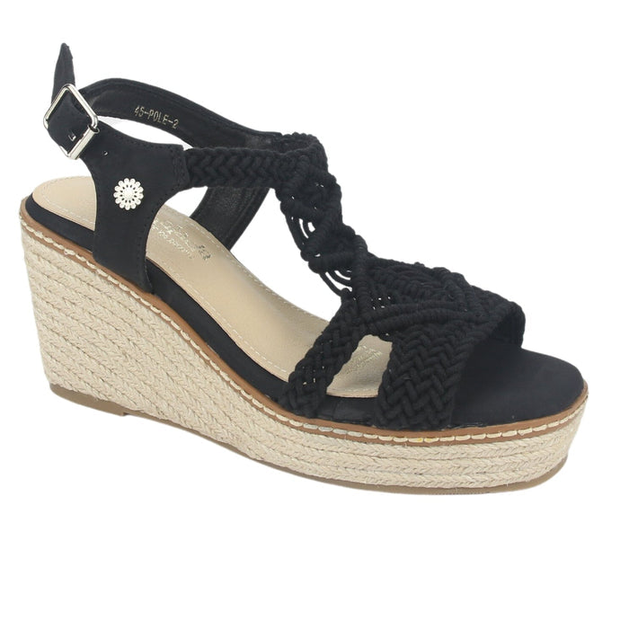 Sandalia Chalada Mujer Pole-2 Negro Casual Sandalias Chalada