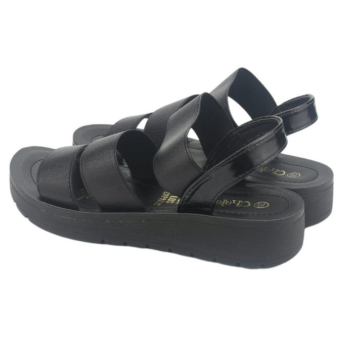 Sandalia Chalada Mujer Quantah-20 Negro Casual Sandalias Chalada
