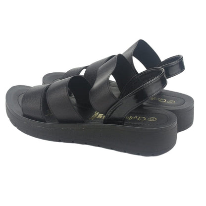 Sandalia Chalada Mujer Quantah-20 Negro Casual Sandalias Chalada
