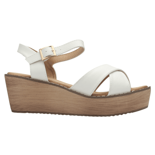 Sandalia Chalada Mujer Tala-1 Blanco Plataforma Sandalias Chalada
