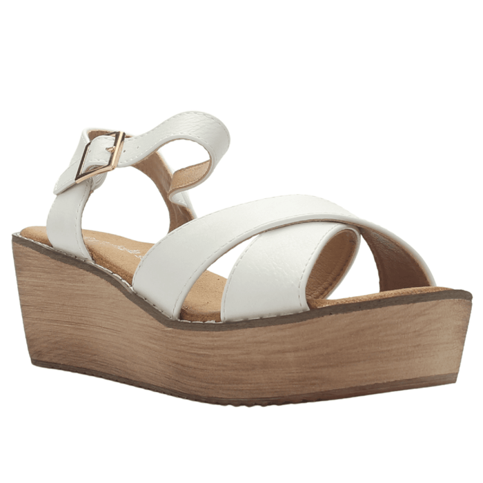 Sandalia Chalada Mujer Tala-1 Blanco Plataforma Sandalias Chalada
