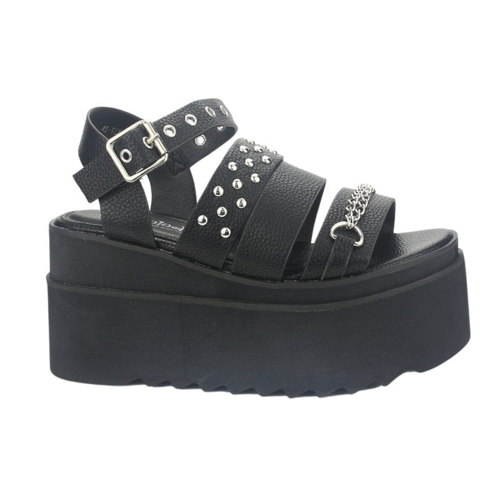 Sandalia Chalada Mujer Vex-5 Negro Plataforma Sandalias Chalada
