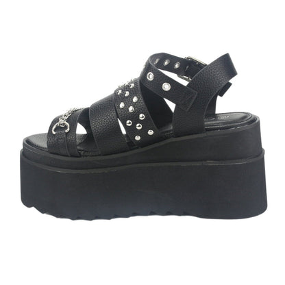 Sandalia Chalada Mujer Vex-5 Negro Plataforma Sandalias Chalada
