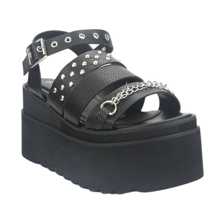 Sandalia Chalada Mujer Vex-5 Negro Plataforma Sandalias Chalada