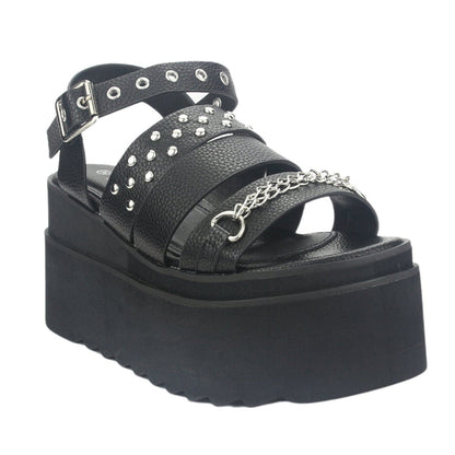 Sandalia Chalada Mujer Vex-5 Negro Plataforma Sandalias Chalada