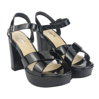 Sandalia Chalada Mujer Vina-1 Negro Fiesta Sandalias Chalada