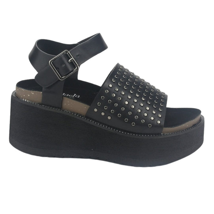 Sandalia Chalada Mujer Viru-29 Negro Plataforma Sandalias Chalada