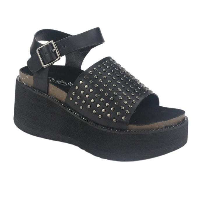 Sandalia Chalada Mujer Viru-29 Negro Plataforma Sandalias Chalada