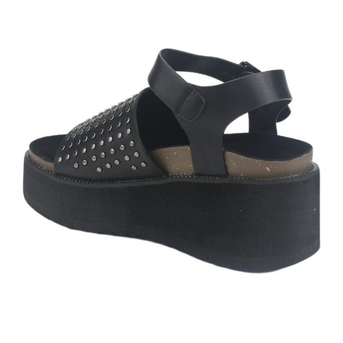 Sandalia Chalada Mujer Viru-29 Negro Plataforma Sandalias Chalada