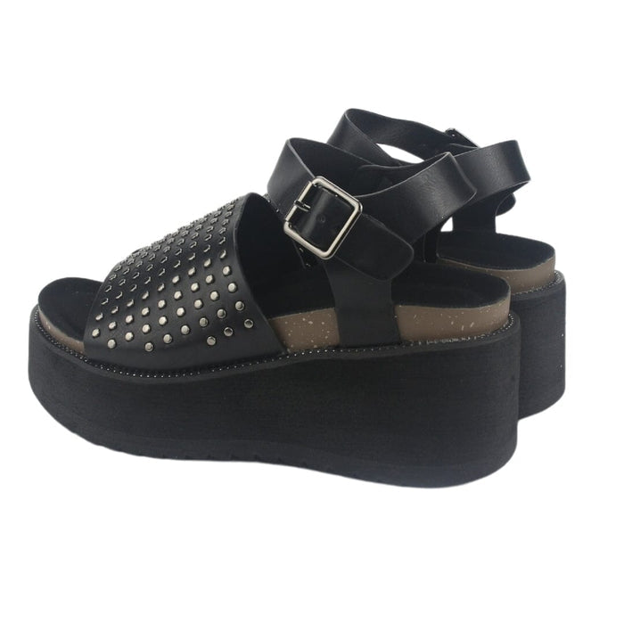 Sandalia Chalada Mujer Viru-29 Negro Plataforma Sandalias Chalada