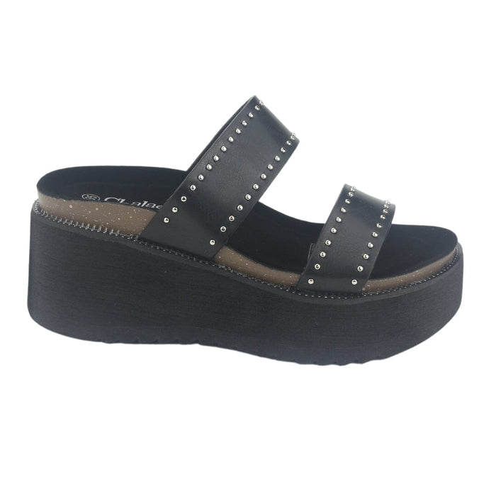 Sandalia Chalada Mujer Viru-30 Negro Plataforma Sandalias Chalada
