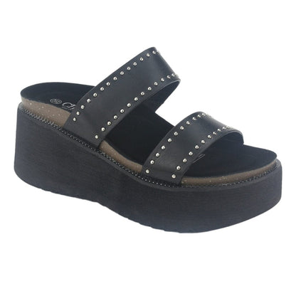 Sandalia Chalada Mujer Viru-30 Negro Plataforma Sandalias Chalada