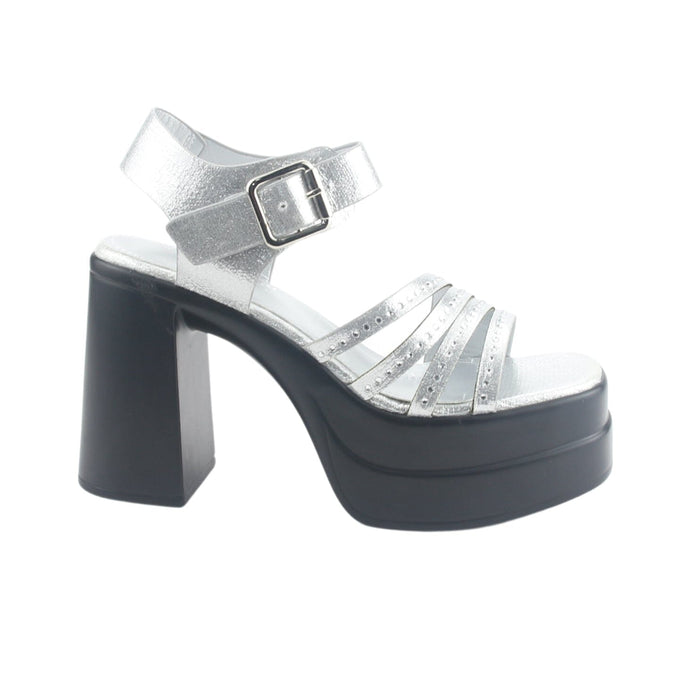 Sandalia Chalada Mujer Vizze-2 Plateado Casual Sandalias Chalada