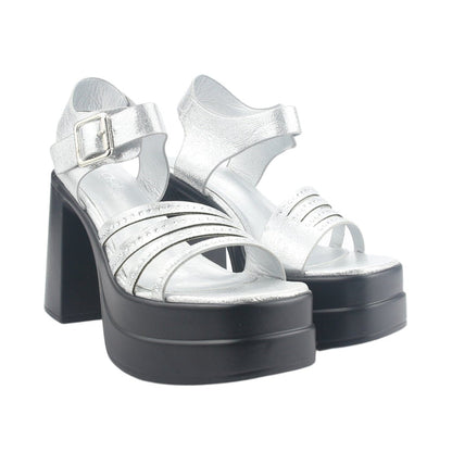 Sandalia Chalada Mujer Vizze-2 Plateado Casual Sandalias Chalada