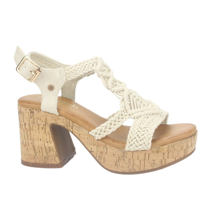 Sandalia Chalada Mujer Wike-1 Beige Plataforma Sandalias Chalada