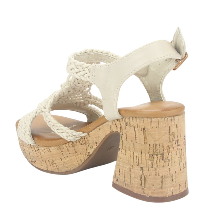 Sandalia Chalada Mujer Wike-1 Beige Plataforma Sandalias Chalada
