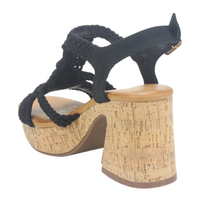 Sandalia Chalada Mujer Wike-1 Negro Plataforma Sandalias Chalada