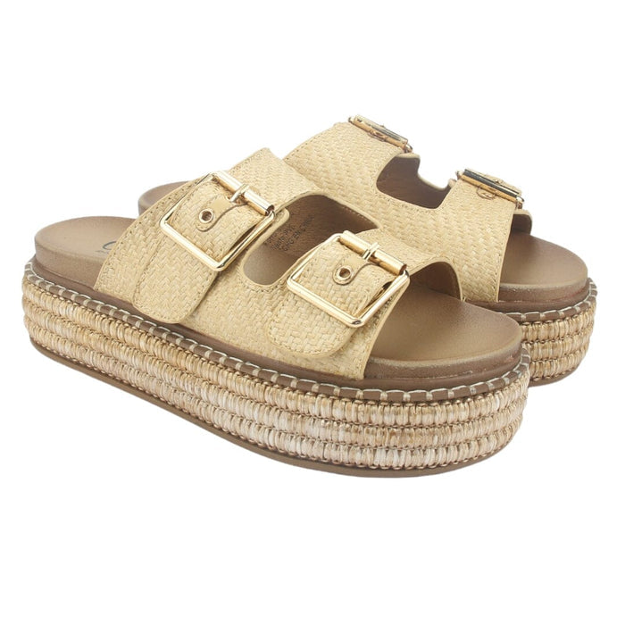 Sandalia Chalada Mujer Yukon-15 Beige Plataforma Poki Sandalias Chalada