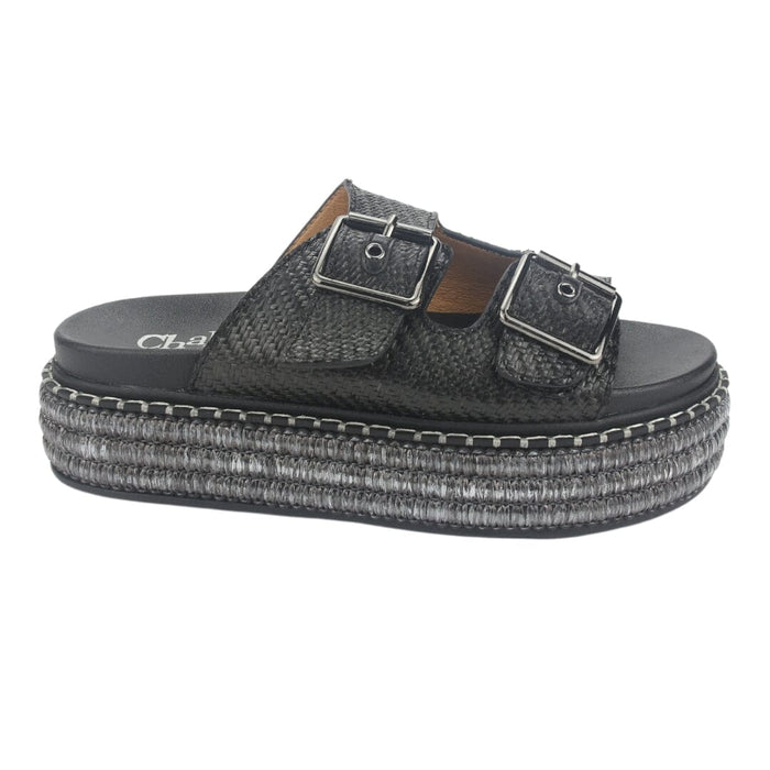 Sandalia Chalada Mujer Yukon-15 Negro Plataforma Poki Sandalias Chalada