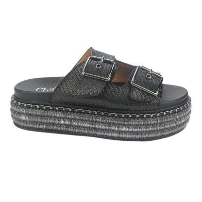 Sandalia Chalada Mujer Yukon-15 Negro Plataforma Poki Sandalias Chalada