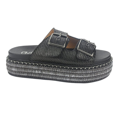 Sandalia Chalada Mujer Yukon-15 Negro Plataforma Poki Sandalias Chalada