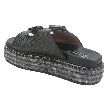 Sandalia Chalada Mujer Yukon-15 Negro Plataforma Poki Sandalias Chalada