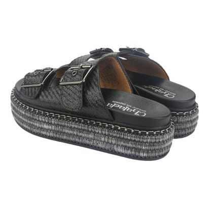 Sandalia Chalada Mujer Yukon-15 Negro Plataforma Poki Sandalias Chalada