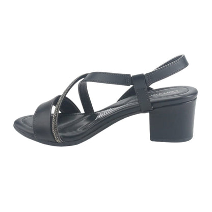 Sandalia Comfortflex Mujer 2457404 Negro Casual Sandalias Comfortflex