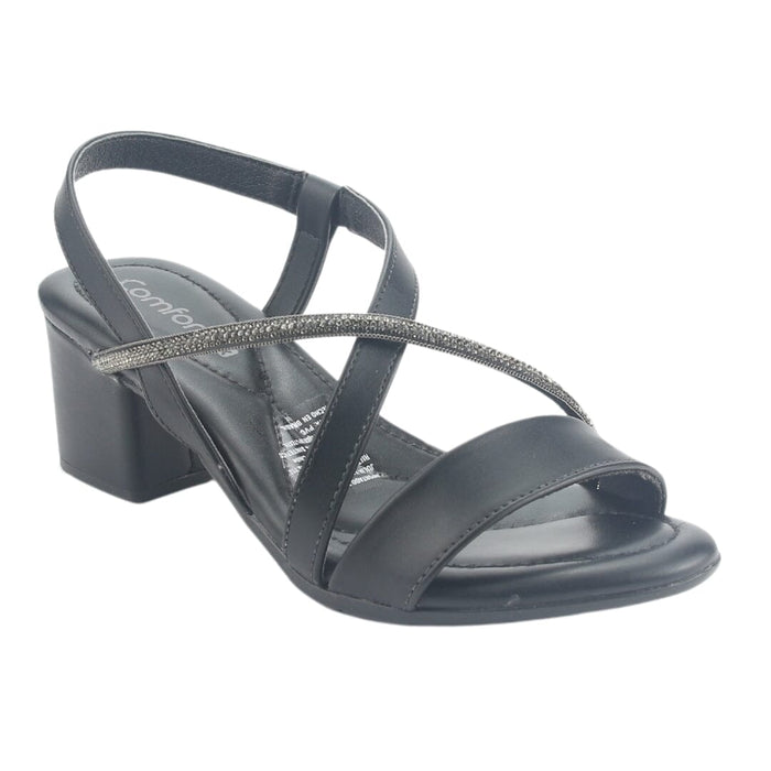 Sandalia Comfortflex Mujer 2457404 Negro Casual Sandalias Comfortflex